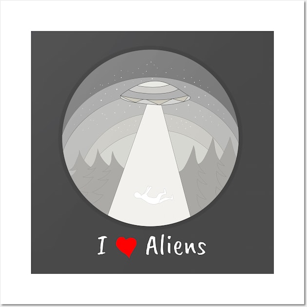 I love aliens Wall Art by DiegoCarvalho